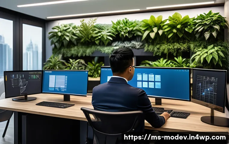 시장 기회 평가 모델의 외부 요인 분석 - A modern Malaysian small business office interior with a diverse team of professionals using digital...
